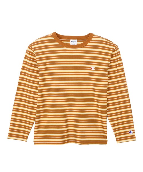 Champion(チャンピオン)の「【Champion/チャンピオン】キッズ ベーシック ロングスリーブTシャツ(ワンピース・キッズ・ライトブラウン/アイボリー/パープル系その他3・120/110/100/150/140/160/130)」の21枚目の写真