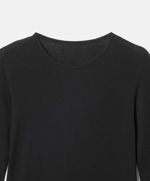 UNITED ARROWS（ユナイテッドアローズ）の「コットン テレコ 5分袖 カットソー（Tシャツ/カットソー・レディース・ダークブラウン/ホワイト/ピンク/ブラック・FREE）」の18枚目の写真