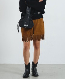 ROSE BUD | mag.by c/SUEDE-LIKE FRINGE MINI SKIRT(スカート)