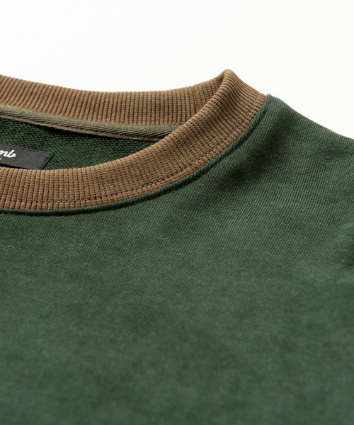 glamb(グラム)の「Layered Sleeves Sweat / レイヤードスリーブスウェット(スウェット・メンズ・グリーン/ブラック・S/M/L)」の9枚目の写真