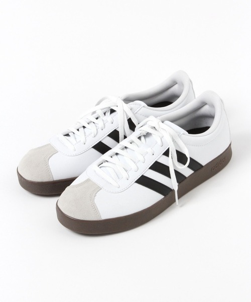 adidas(アディダス)の「【adidas/アディダス】VL コートベース U(MEN) / 656404(スニーカー・メンズ・ホワイト/ブラック・MEDIUM/LARGE)」の2枚目の写真