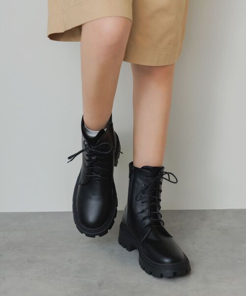 RETRO GIRL(レトロガール)の「レースアップブーツ(その他シューズ・レディース・ブラウン/ブラック・MEDIUM/LARGE)」の5枚目の写真