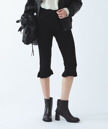 Ray BEAMS | 裾 フリル ニット カプリ パンツ(その他パンツ)