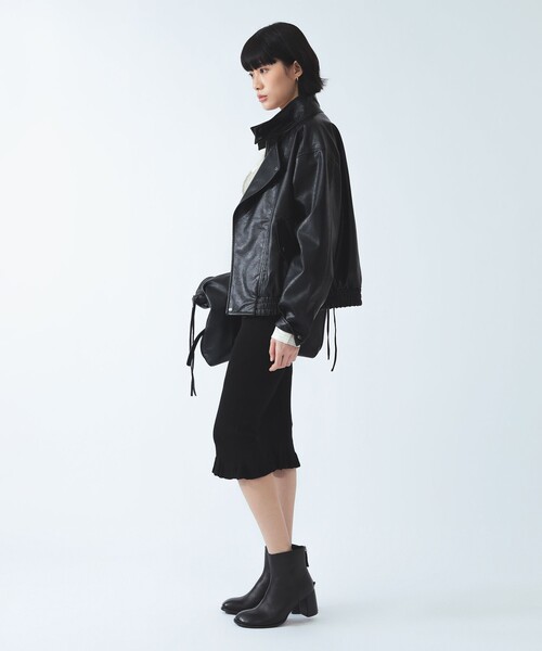 Ray BEAMS（レイビームス）の「裾 フリル ニット カプリ パンツ（その他パンツ・レディース・ブラック/シルバー・ONE SIZE）」の9枚目の写真