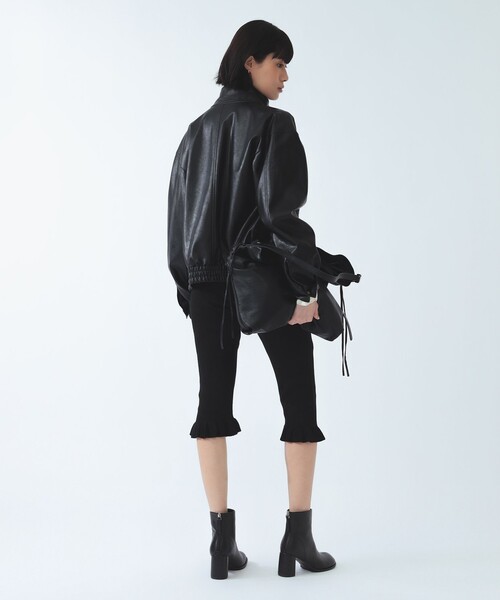 Ray BEAMS（レイビームス）の「裾 フリル ニット カプリ パンツ（その他パンツ・レディース・ブラック/シルバー・ONE SIZE）」の10枚目の写真
