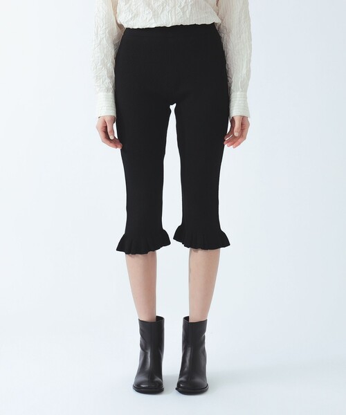 Ray BEAMS（レイビームス）の「裾 フリル ニット カプリ パンツ（その他パンツ・レディース・ブラック/シルバー・ONE SIZE）」の11枚目の写真