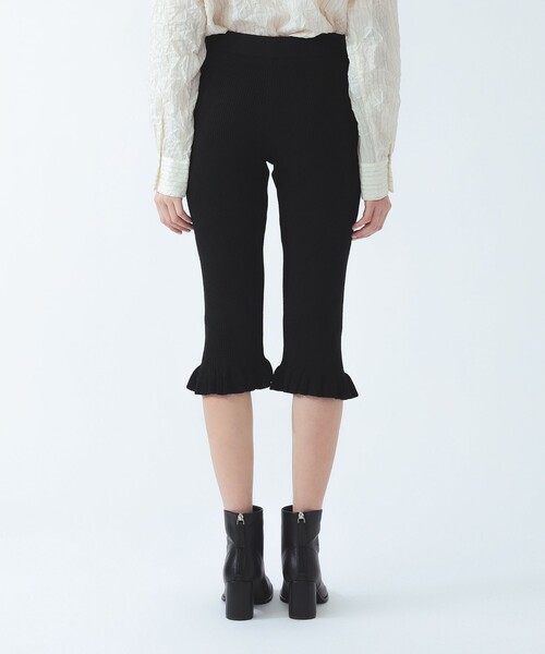 Ray BEAMS（レイビームス）の「裾 フリル ニット カプリ パンツ（その他パンツ・レディース・ブラック/シルバー・ONE SIZE）」の13枚目の写真