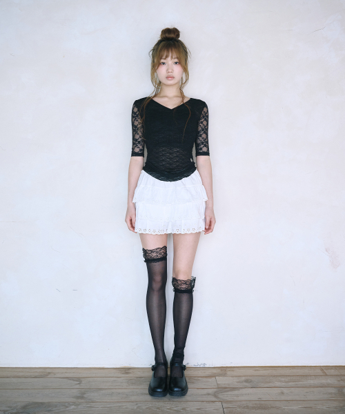 REISE MIYA（レイズミヤ）の「サナレースシャーリングトップ [ブラック]（Tシャツ/カットソー・レディース・その他・SMALL/MEDIUM）」の5枚目の写真