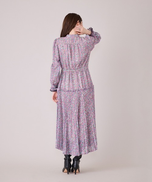 Audie a Muses(オーディアミューズ)の「ファンシーツィードプリントプリーツワンピース(ワンピース・レディース・イエロー/ピンク・38/42)」の18枚目の写真