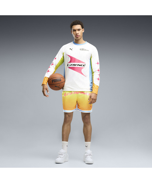 PUMA(プーマ)の「PUMA プーマ メンズ バスケットボール LAFRANCE HEEM AEROSPACE MOTO ジャージ(Tシャツ/カットソー・メンズ・ホワイト系・LARGE/MEDIUM/X-SMALL/SMALL/X-LARGE)」の3枚目の写真