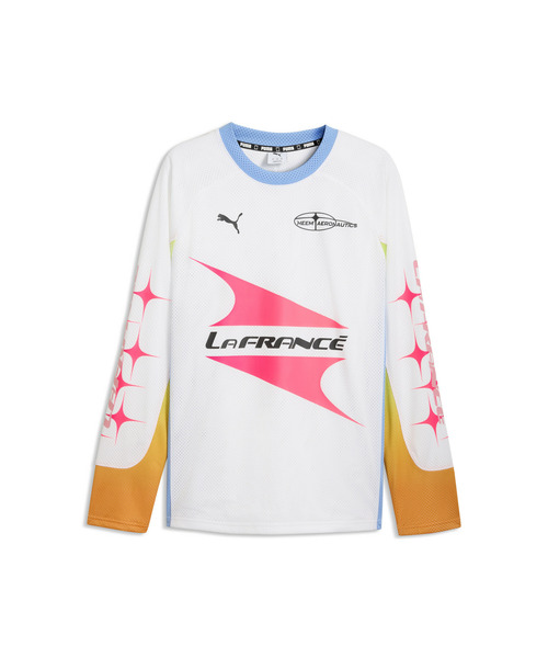 PUMA(プーマ)の「PUMA プーマ メンズ バスケットボール LAFRANCE HEEM AEROSPACE MOTO ジャージ(Tシャツ/カットソー・メンズ・ホワイト系・LARGE/MEDIUM/X-SMALL/SMALL/X-LARGE)」の4枚目の写真
