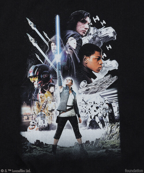 FREAK'S STORE(フリークスストア)の「STARWARS EP8 KV TEE/スターウォーズ エピソード8キービジュアルTシャツ(Tシャツ/カットソー・メンズ・ブラック・X-LARGE/XX-LARGE/LARGE)」の5枚目の写真
