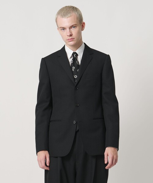 UNITED ARROWS & SONS(ユナイテッドアローズアンドサンズ)の「<UNITED ARROWS & SONS by MASATAKA HATTORI> NARROW S 3B/ジャケット(テーラードジャケット・メンズ・ブラック/ネイビー・50/52/48/46/44)」の1枚目の写真