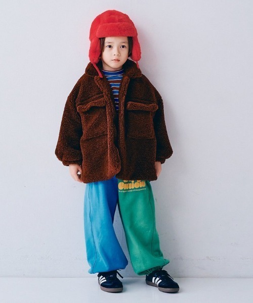 F.O.KIDS(エフオーキッズ)の「F.O.KIDS/エフオーキッズ ファーフライトキャップ フェイクファー もこもこ かわいい おでかけ 防寒 カジュアル 2026秋冬(キャップ・キッズ・ブラウン/ベージュ/クリーム/レッド・52/54)」の9枚目の写真