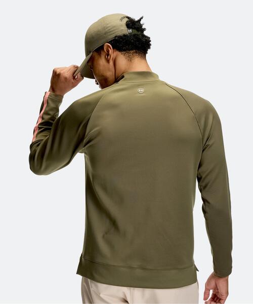 UNDER ARMOUR(アンダーアーマー)の「UAティートゥーグリーン アーマーニット ロングスリーブ モックネック シャツ(ゴルフ/メンズ)(その他トップス・メンズ・カーキ・3XL/2XL/L/S/XL)」の2枚目の写真
