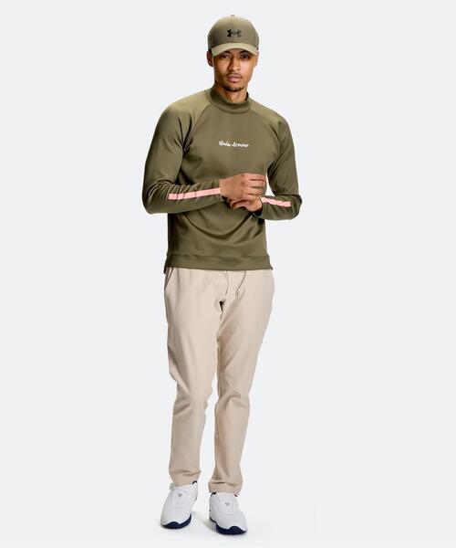 UNDER ARMOUR(アンダーアーマー)の「UAティートゥーグリーン アーマーニット ロングスリーブ モックネック シャツ(ゴルフ/メンズ)(その他トップス・メンズ・カーキ・3XL/2XL/L/S/XL)」の3枚目の写真