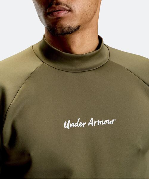 UNDER ARMOUR(アンダーアーマー)の「UAティートゥーグリーン アーマーニット ロングスリーブ モックネック シャツ(ゴルフ/メンズ)(その他トップス・メンズ・カーキ・3XL/2XL/L/S/XL)」の4枚目の写真