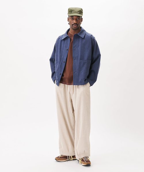 WISM(ウィズム)の「Estudio Niksen / エストゥディオ・ニクセン Plain Chore Jacket(カバーオール・メンズ・ブルー・1)」の14枚目の写真