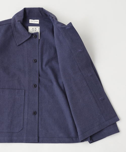 WISM(ウィズム)の「Estudio Niksen / エストゥディオ・ニクセン Plain Chore Jacket(カバーオール・メンズ・ブルー・1)」の3枚目の写真