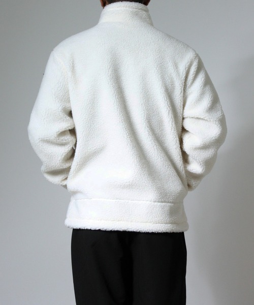 NYLAUS(ナイラス)の「【Nylaus】制電加工 防風 ボアブルゾン スタンドブルゾン(ブルゾン・メンズ・ブラウン/ブラック/アイボリー・M/L/LL)」の15枚目の写真