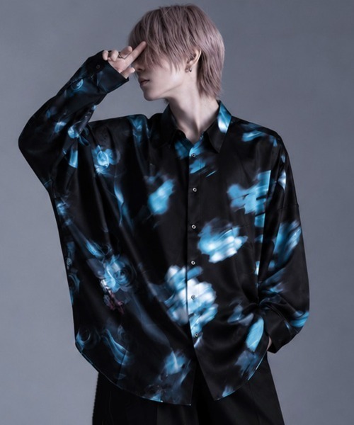 RUDOL(ルドル)の「『RUDOL/ルドル』フラワー総柄ドルマンシルエットシャツ(シャツ/ブラウス・メンズ・レッド/ブルー・L/M)」の1枚目の写真