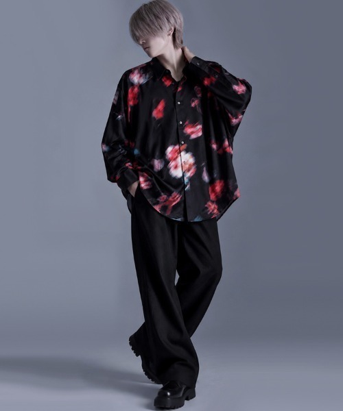 RUDOL(ルドル)の「『RUDOL/ルドル』フラワー総柄ドルマンシルエットシャツ(シャツ/ブラウス・メンズ・レッド/ブルー・L/M)」の22枚目の写真