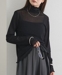 シアードットハイネックロンT