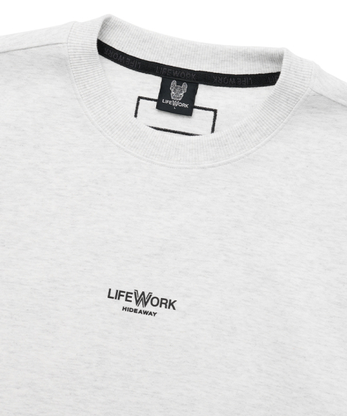 LIFE WORK(ライフワーク)の「コア 長袖スウェット(スウェット・レディース・ブラック/カーキブラウン/ライトグレー・LARGE/SMALL/MEDIUM)」の5枚目の写真