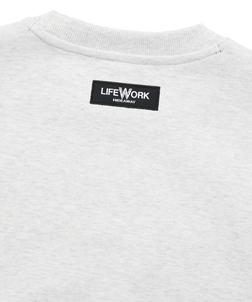 LIFE WORK(ライフワーク)の「コア 長袖スウェット(スウェット・レディース・ブラック/カーキブラウン/ライトグレー・LARGE/SMALL/MEDIUM)」の7枚目の写真