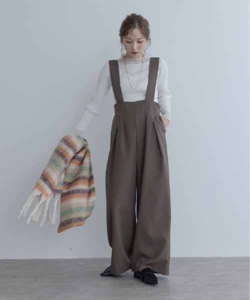 maviru(マヴィル)の「シアー ドッキング リブ ニット(ニット/セーター・レディース・オフホワイト/グレー/ブラウン/ブラック・M/L)」の6枚目の写真