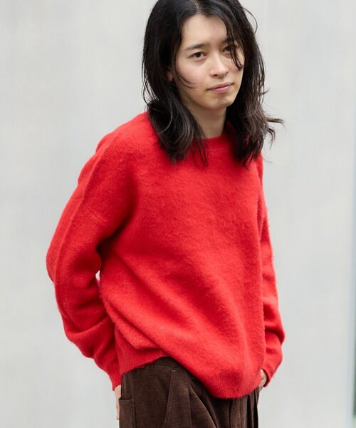 CIAOPANIC TYPY(チャオパニックティピー)の「【ZOZO限定】【UNISEX】シャギーニットプルオーバー(ニット/セーター・レディース・ブラック/パープル/ブラウン/グレー/レッド/ブルー・MEDIUM/LARGE)」の6枚目の写真
