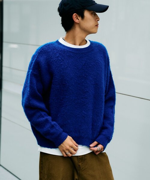 CIAOPANIC TYPY(チャオパニックティピー)の「【ZOZO限定】【UNISEX】シャギーニットプルオーバー(ニット/セーター・レディース・ブラック/パープル/ブラウン/グレー/レッド/ブルー・MEDIUM/LARGE)」の4枚目の写真
