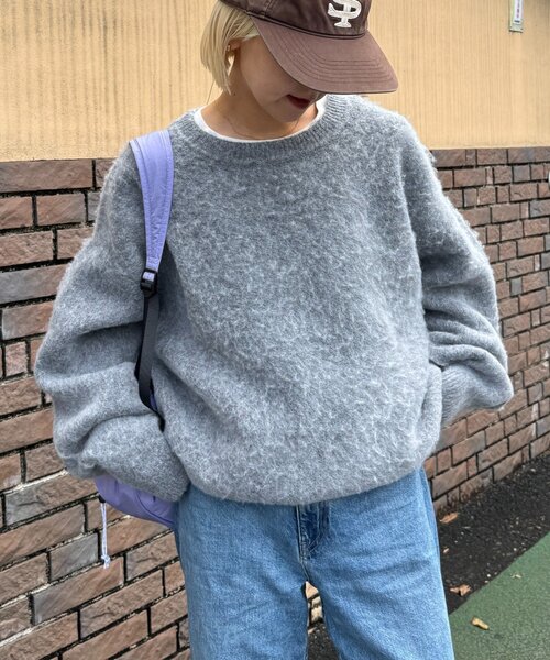 CIAOPANIC TYPY(チャオパニックティピー)の「【ZOZO限定】【UNISEX】シャギーニットプルオーバー(ニット/セーター・レディース・ブラック/パープル/ブラウン/グレー/レッド/ブルー・MEDIUM/LARGE)」の19枚目の写真