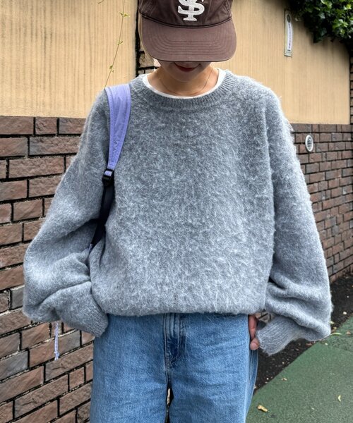 CIAOPANIC TYPY(チャオパニックティピー)の「【ZOZO限定】【UNISEX】シャギーニットプルオーバー(ニット/セーター・レディース・ブラック/パープル/ブラウン/グレー/レッド/ブルー・MEDIUM/LARGE)」の20枚目の写真