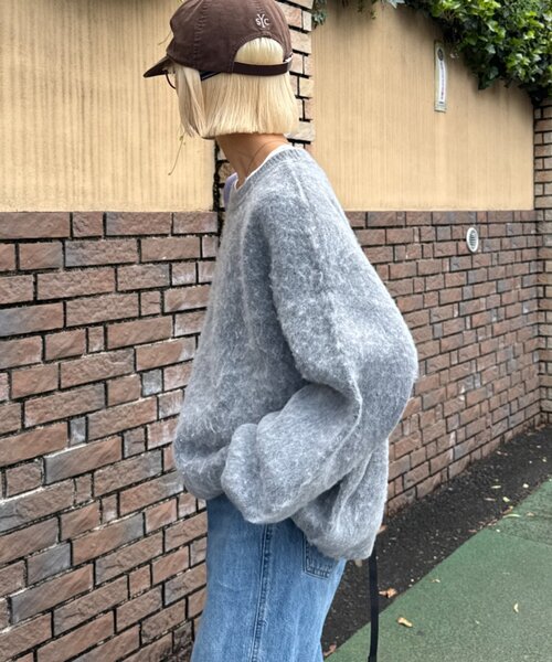 CIAOPANIC TYPY(チャオパニックティピー)の「【ZOZO限定】【UNISEX】シャギーニットプルオーバー(ニット/セーター・レディース・ブラック/パープル/ブラウン/グレー/レッド/ブルー・MEDIUM/LARGE)」の21枚目の写真