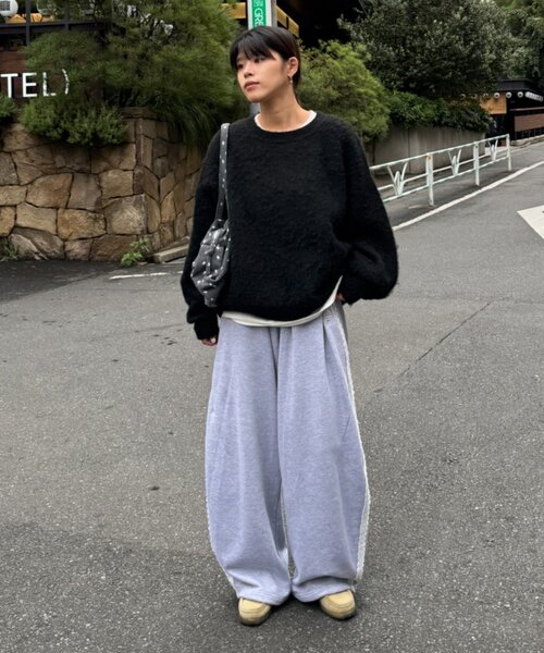 CIAOPANIC TYPY(チャオパニックティピー)の「【ZOZO限定】【UNISEX】シャギーニットプルオーバー(ニット/セーター・レディース・ブラック/パープル/ブラウン/グレー/レッド/ブルー・MEDIUM/LARGE)」の17枚目の写真