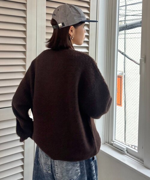 CIAOPANIC TYPY(チャオパニックティピー)の「【ZOZO限定】【UNISEX】シャギーニットプルオーバー(ニット/セーター・レディース・ブラック/パープル/ブラウン/グレー/レッド/ブルー・MEDIUM/LARGE)」の10枚目の写真