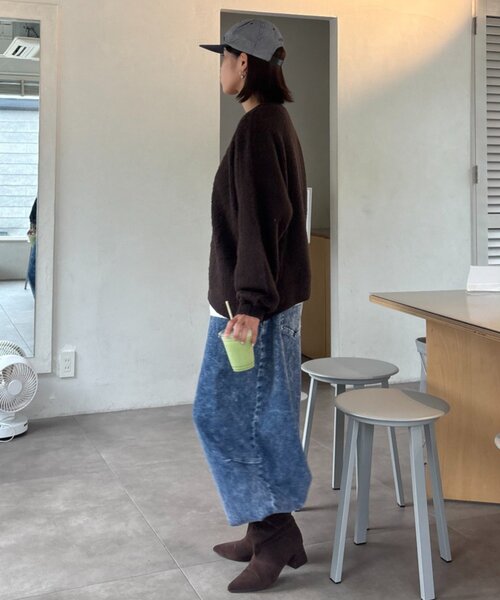 CIAOPANIC TYPY(チャオパニックティピー)の「【ZOZO限定】【UNISEX】シャギーニットプルオーバー(ニット/セーター・レディース・ブラック/パープル/ブラウン/グレー/レッド/ブルー・MEDIUM/LARGE)」の12枚目の写真