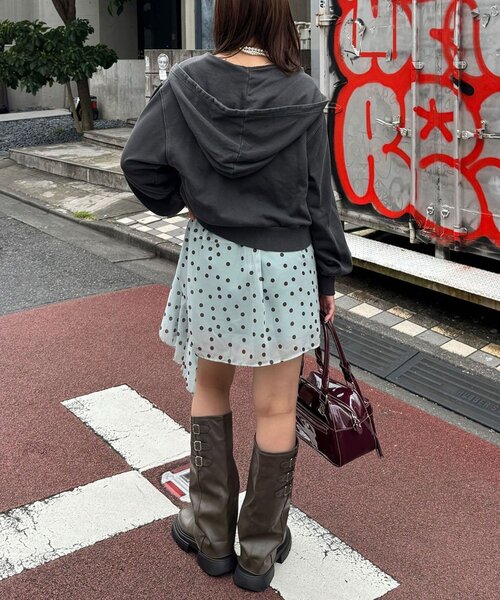 CIAOPANIC(チャオパニック)の「ピグメント刺繍ダブルジップフーディー / パーカー(パーカー・メンズ・チャコールグレー/イエロー/サーモンピンク/グレー/ブルー/パープル/ブラウン/ネイビー/ミント・X-SMALL/FREE)」の21枚目の写真