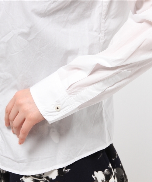 J'studio（ジェイストゥディオ）の「100番単　タイプライターシャツ（シャツ/ブラウス・レディース・ホワイト/ライトカーキ/ピンク系その他/ライトブルー/ピンク/ブルー・11号/7号/9号）」の8枚目の写真