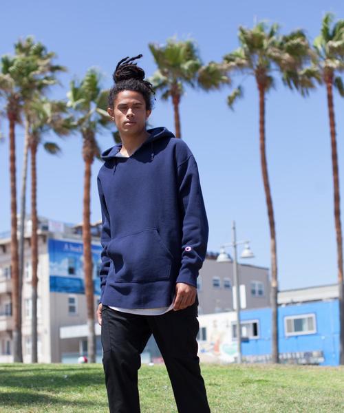 Champion（チャンピオン）の「＜Champion×monkey time＞ ∴ REVERSE WEAVE HOODIE/パーカー◆（パーカー・メンズ・ライトピンク/グレー/ネイビー・MEDIUM/X-LARGE/LARGE/SMALL）」の12枚目の写真