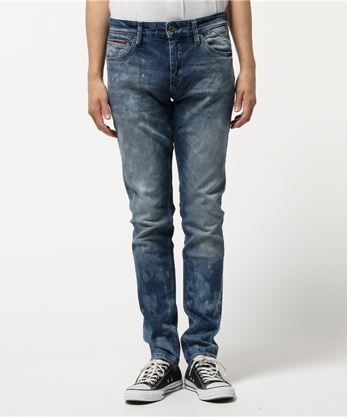 HILFIGER DENIM（ヒルフィガーデニム）の「スリムフィットテパードデニムパンツ（デニムパンツ・メンズ・インディゴブルー・34inch/28inch/32inch/30inch）」の4枚目の写真