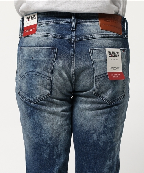 HILFIGER DENIM（ヒルフィガーデニム）の「スリムフィットテパードデニムパンツ（デニムパンツ・メンズ・インディゴブルー・34inch/28inch/32inch/30inch）」の6枚目の写真