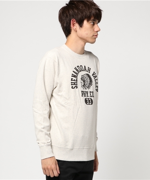 Champion(チャンピオン)の「【Champion/チャンピオン】メンズ キャンパス クルーネックスウェットシャツ(スウェット・メンズ・グレー/バーガンディー/モスグリーン/ネイビー/オートミール・MEDIUM/SMALL/X-LARGE/LARGE)」の6枚目の写真