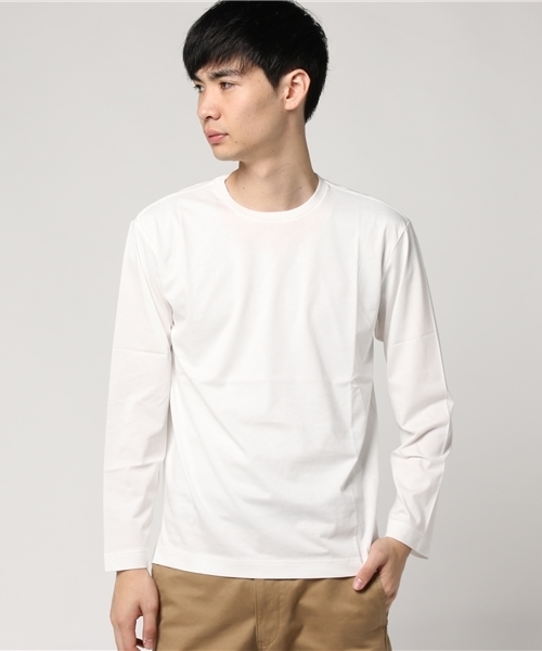 Elephant Blanc（エレファンブラン）の「Elephant Blanc/エレファンブラン/別注ロングスリーブTee（Tシャツ/カットソー・メンズ・オフホワイト/ブラック/グレー/ネイビー・MEDIUM/LARGE）」の2枚目の写真