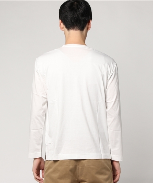 Elephant Blanc（エレファンブラン）の「Elephant Blanc/エレファンブラン/別注ロングスリーブTee（Tシャツ/カットソー・メンズ・オフホワイト/ブラック/グレー/ネイビー・MEDIUM/LARGE）」の6枚目の写真