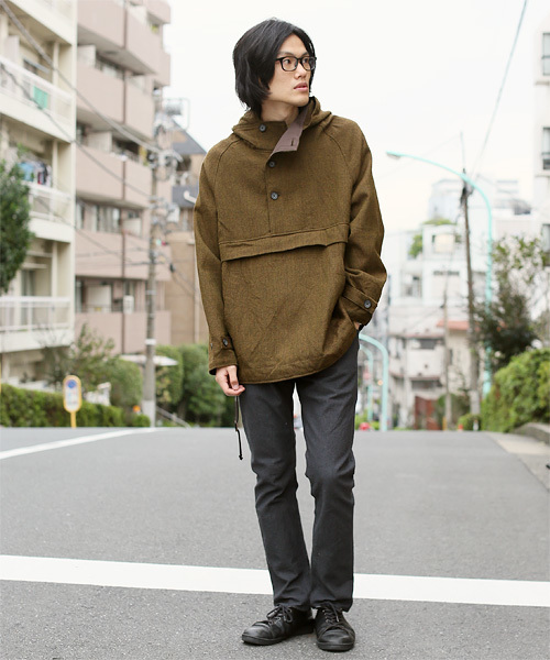 quadro（クオドロ）の「ウール太番手ヤッケ（その他アウター・メンズ・ブラウン・MEDIUM/LARGE）」の9枚目の写真