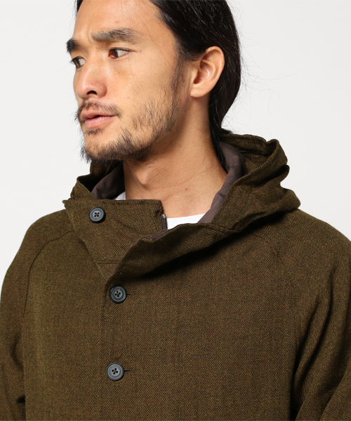 quadro（クオドロ）の「ウール太番手ヤッケ（その他アウター・メンズ・ブラウン・MEDIUM/LARGE）」の4枚目の写真