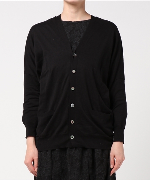 ZUCCa（ズッカ）の「(S)コットンセーター（カーディガン/ボレロ・レディース・ネイビー/ライトグレー/ブラック/ピンク・M size）」の7枚目の写真