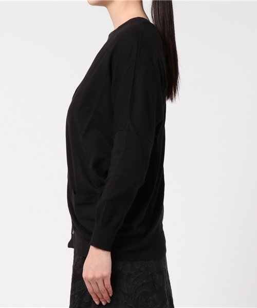 ZUCCa（ズッカ）の「(S)コットンセーター（カーディガン/ボレロ・レディース・ネイビー/ライトグレー/ブラック/ピンク・M size）」の9枚目の写真